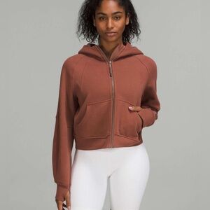 Cropped Oversized Scuba Full Zip